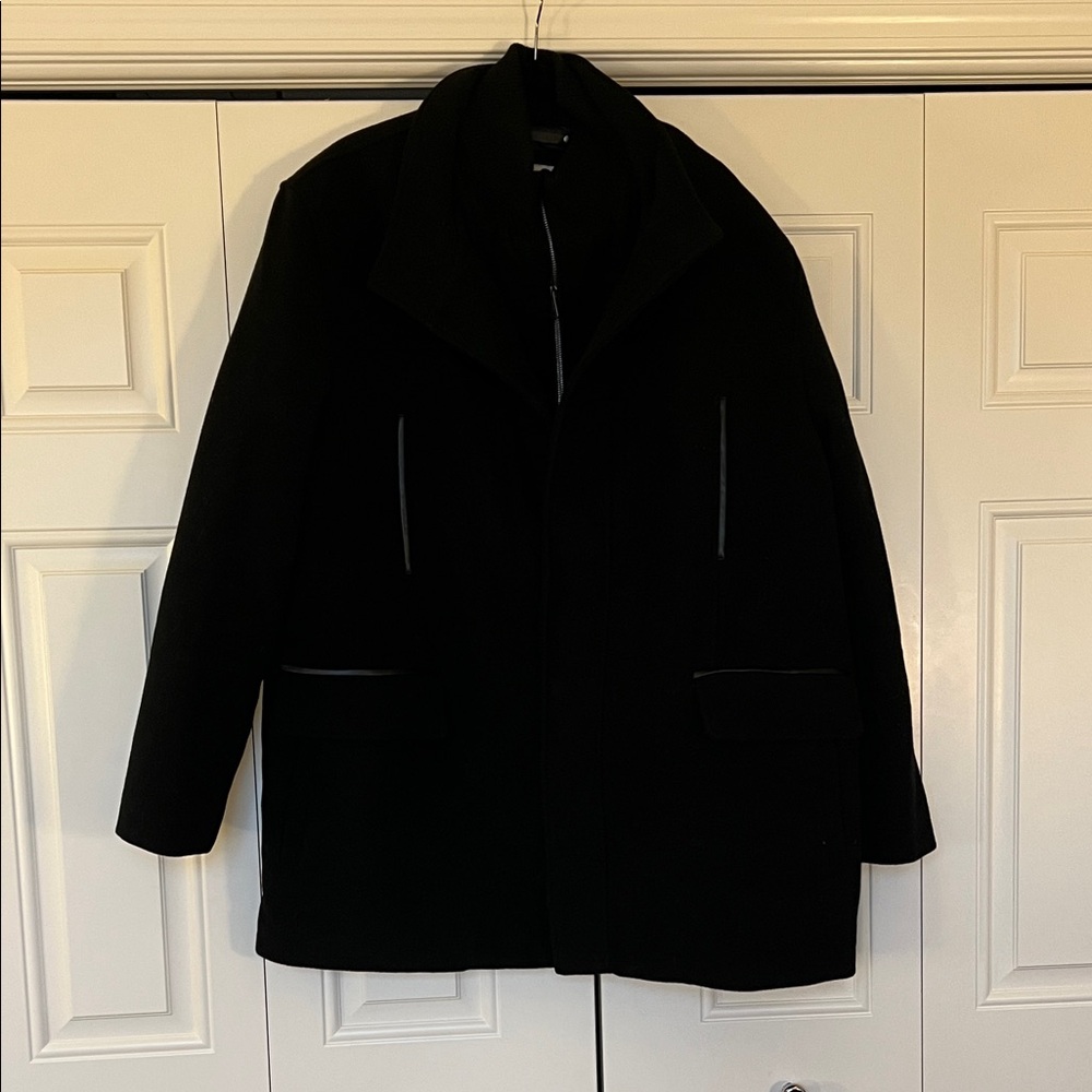 Cole Haan Men's Black Pea Coat
